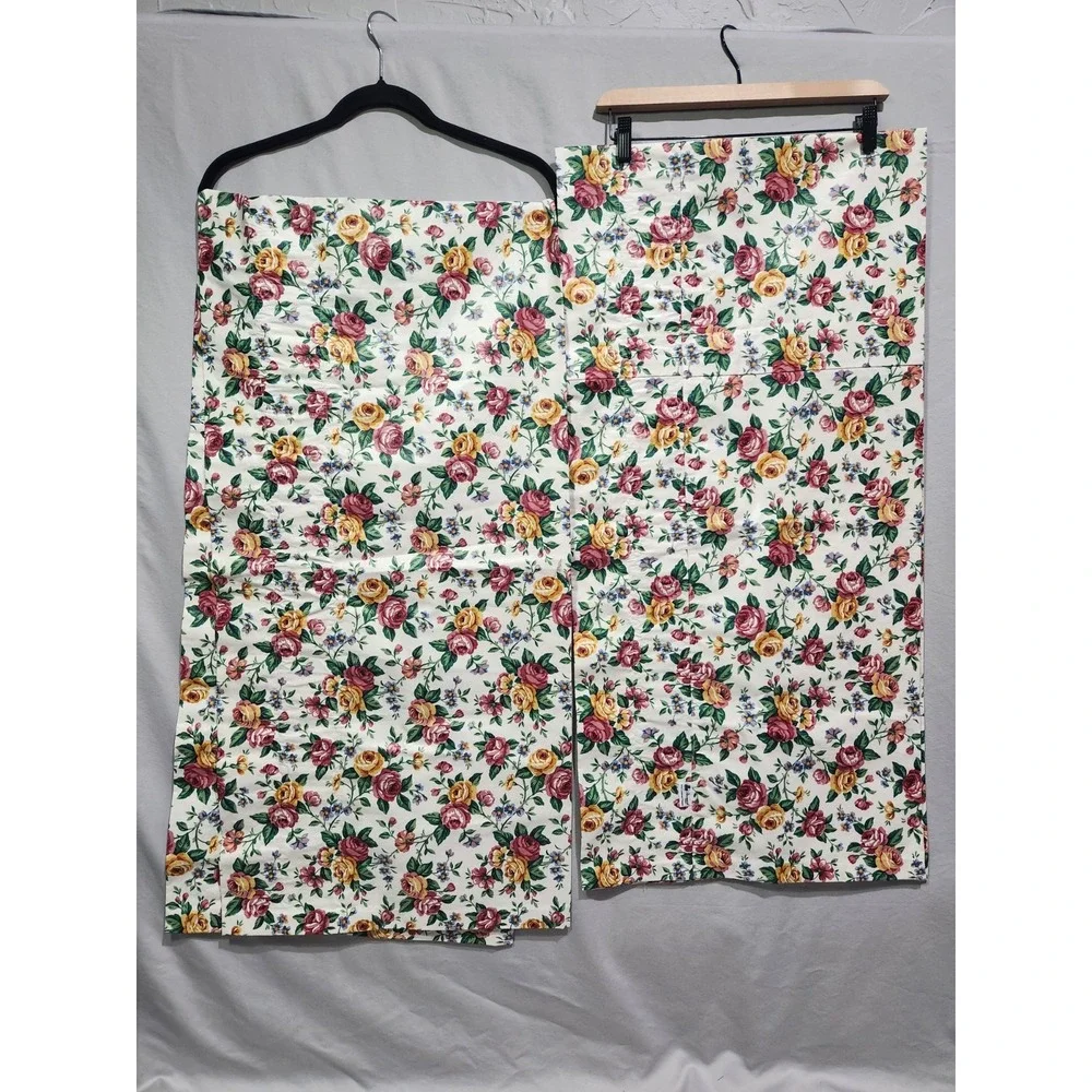 Longaberger Garden Splendor Floral Valances Cottagecore 74